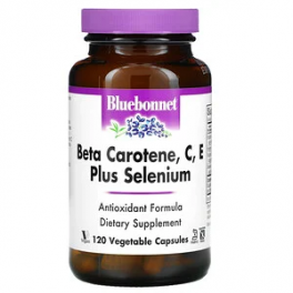 Bluebonnet Nutrition Бета-каротин, витамин Е, С, селен 120 капс